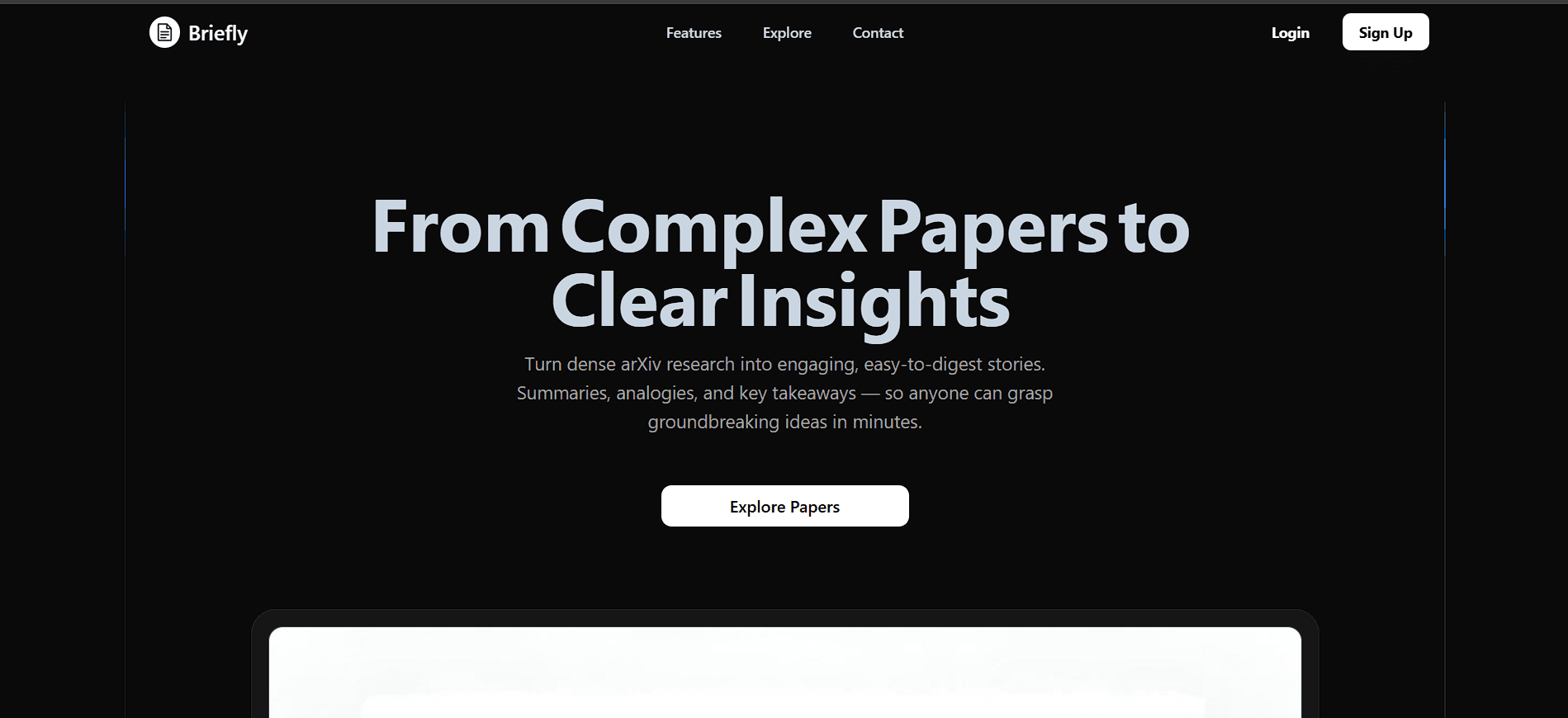 Briefly – AI-Powered arXiv Reader